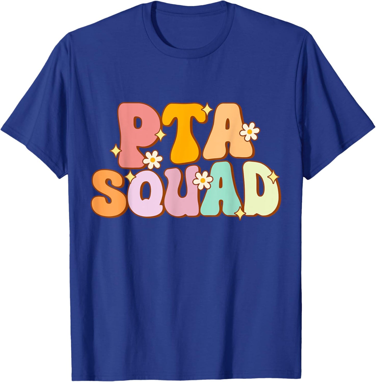 Groovy PTA Squad Parent Teacher Association Women T-Shirt - T-Shirt | Royal