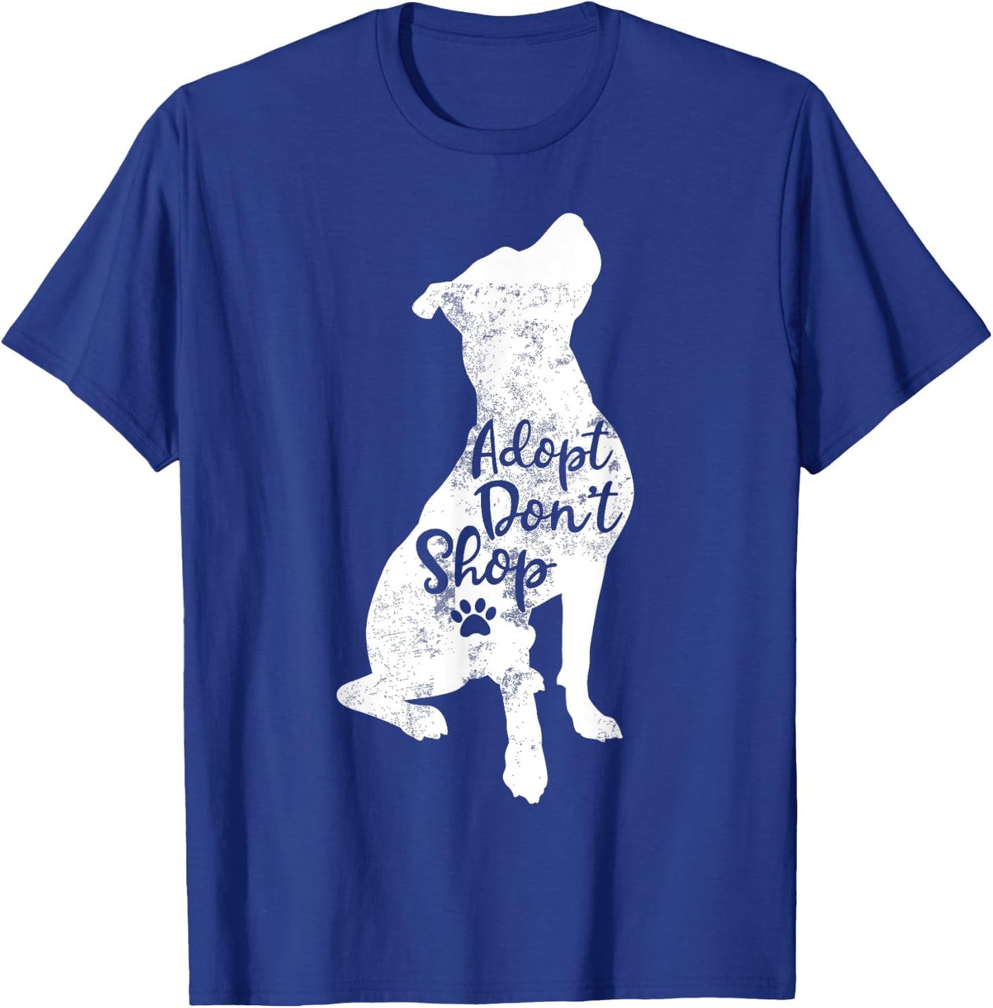 Adopt Don't Shop Rescue Pitbull Dog Breed Pit Bull Mom Women Kids T-Shirt - T-Shirt | Royal