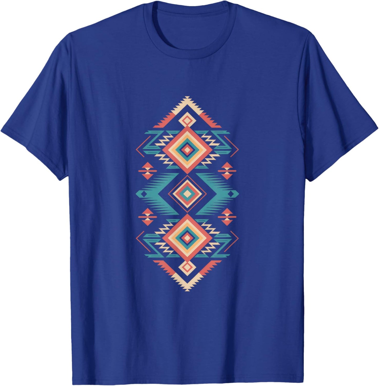 Geometrisches Muster Indianer Geometrisch Azteken T-Shirt - T-Shirt | Royal
