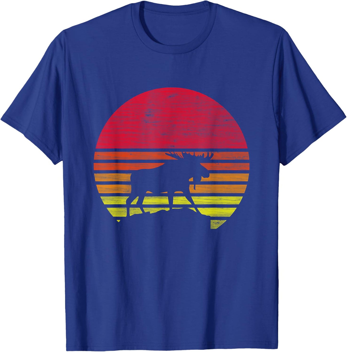 Retro moose silhouette T-Shirt - T-Shirt | Royal