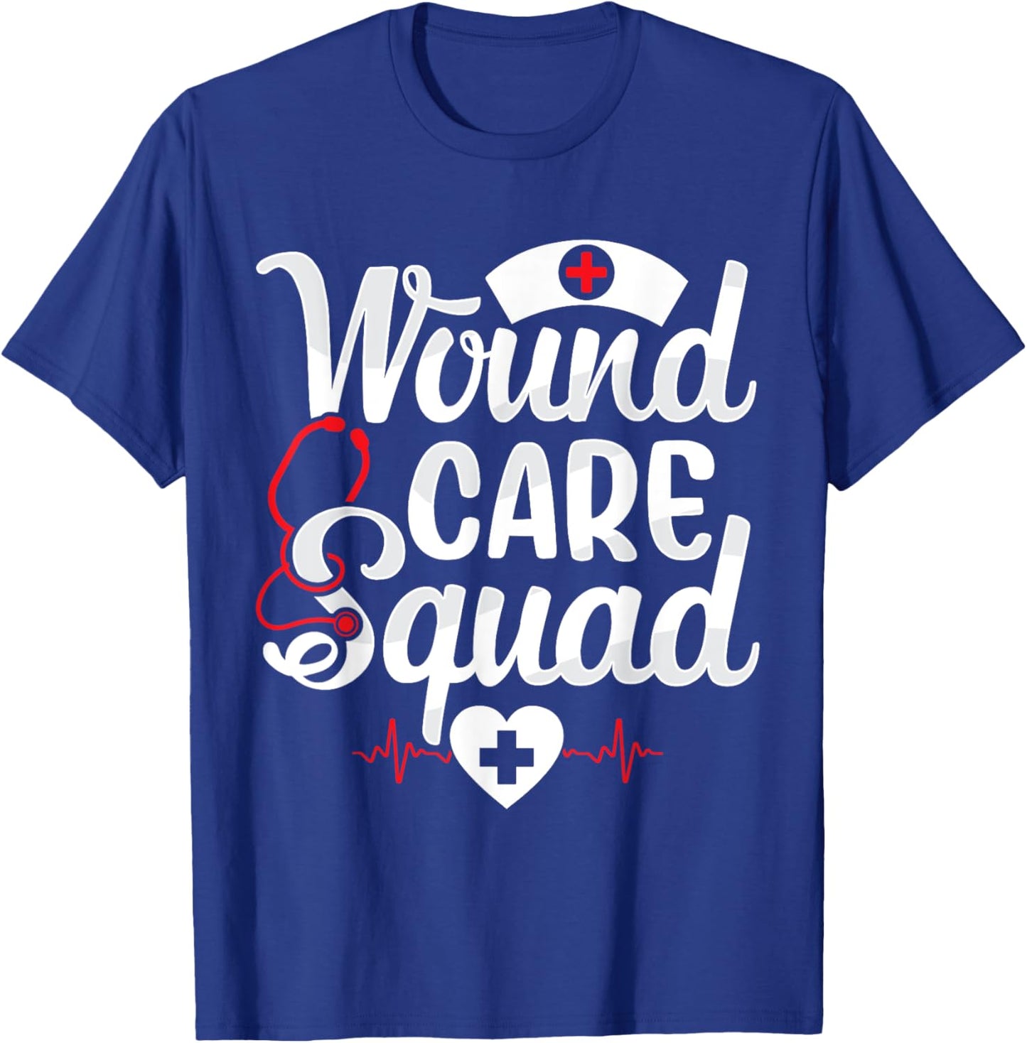 Wound Care Squad Team Funny Wound Care Nurse Nursing RN T-Shirt - T-Shirt | Royal
