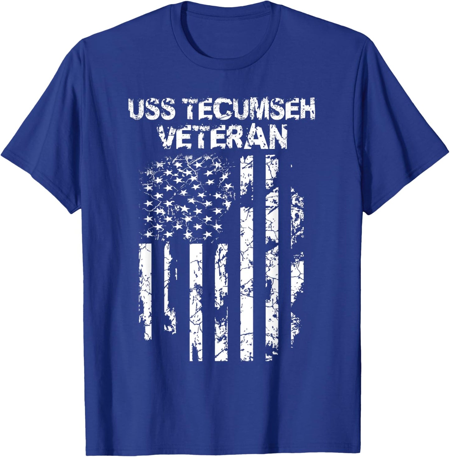 USS Tecumseh Veteran T-Shirt - T-Shirt | Royal