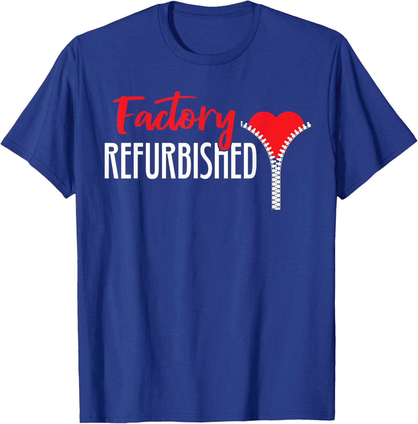 Factory Refurbished Open Heart Bypass Surgery Zipper Club T-Shirt - T-Shirt | Royal