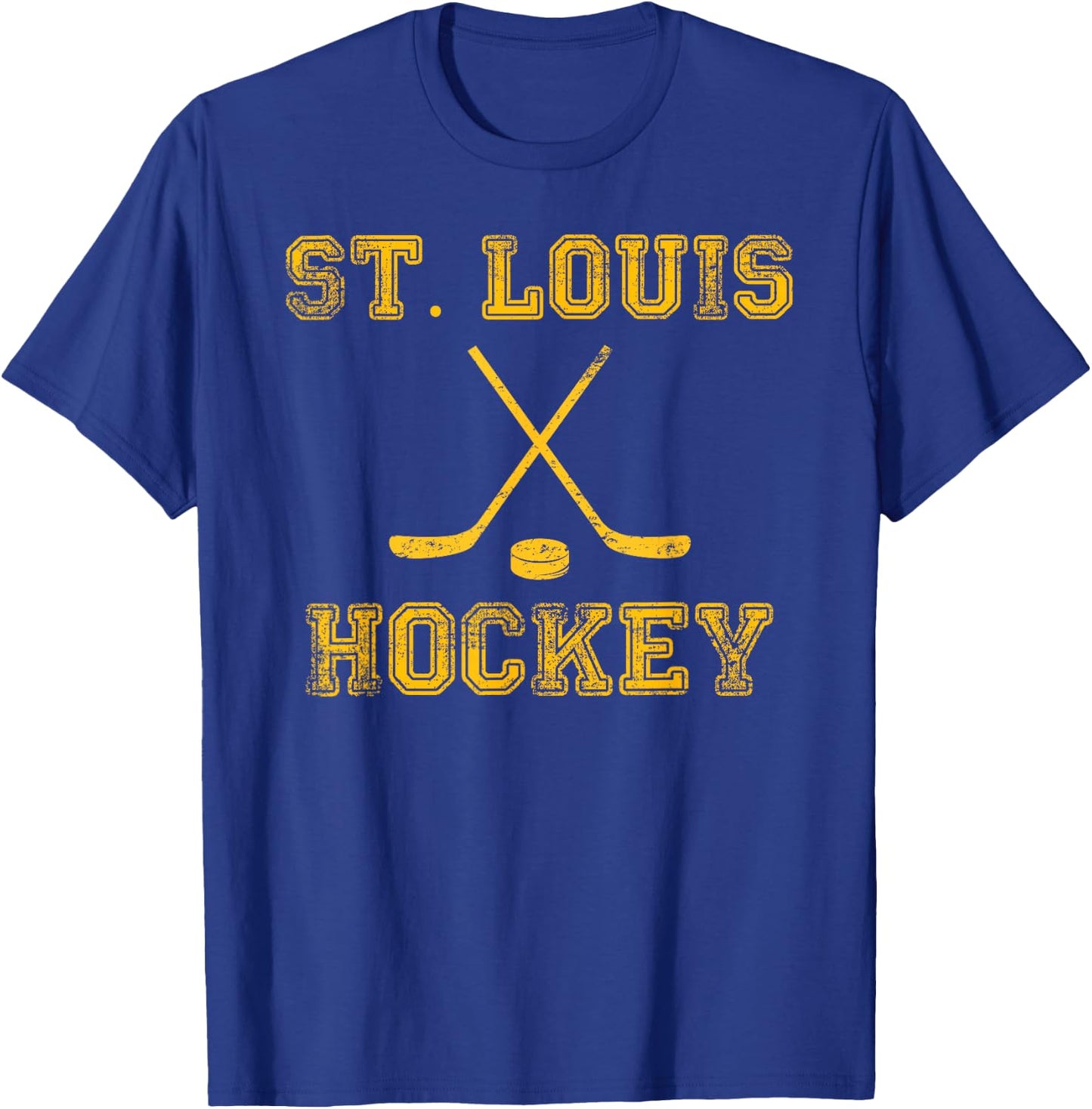 St. Louis Ice Hockey Sticks State Outile STL T-Shirt - T-Shirt | Royal