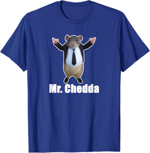 Mr Chedda Memes Black Cartoon Meme , -Adults, Small, Short Sleeve T-Shirt - T-Shirt | Royal