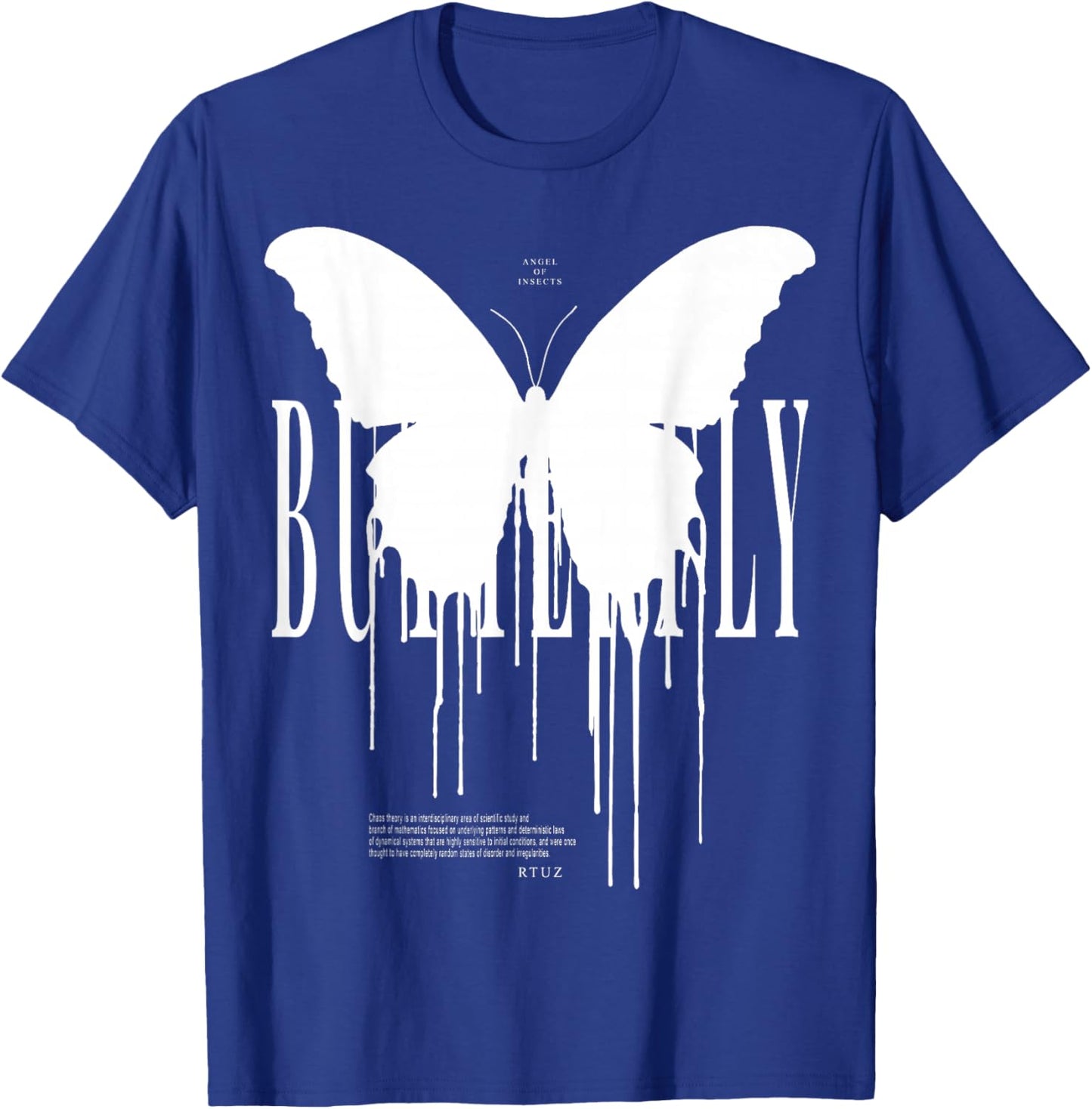 Butterfly Mode Hip Hop Fashion Damen Herren Schmetterling T-Shirt - T-Shirt | Royal