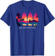 Surfing Surf Board Beach Surfer Gift Vintage T-Shirt - T-Shirt | Royal
