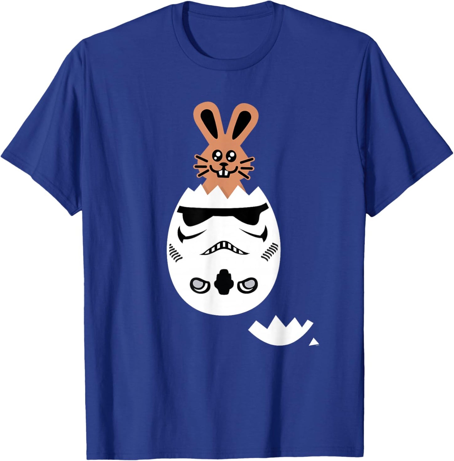 Star Wars Chocolate Bunny and Stormtrooper Easter Egg Funny T-Shirt - T-Shirt | Royal