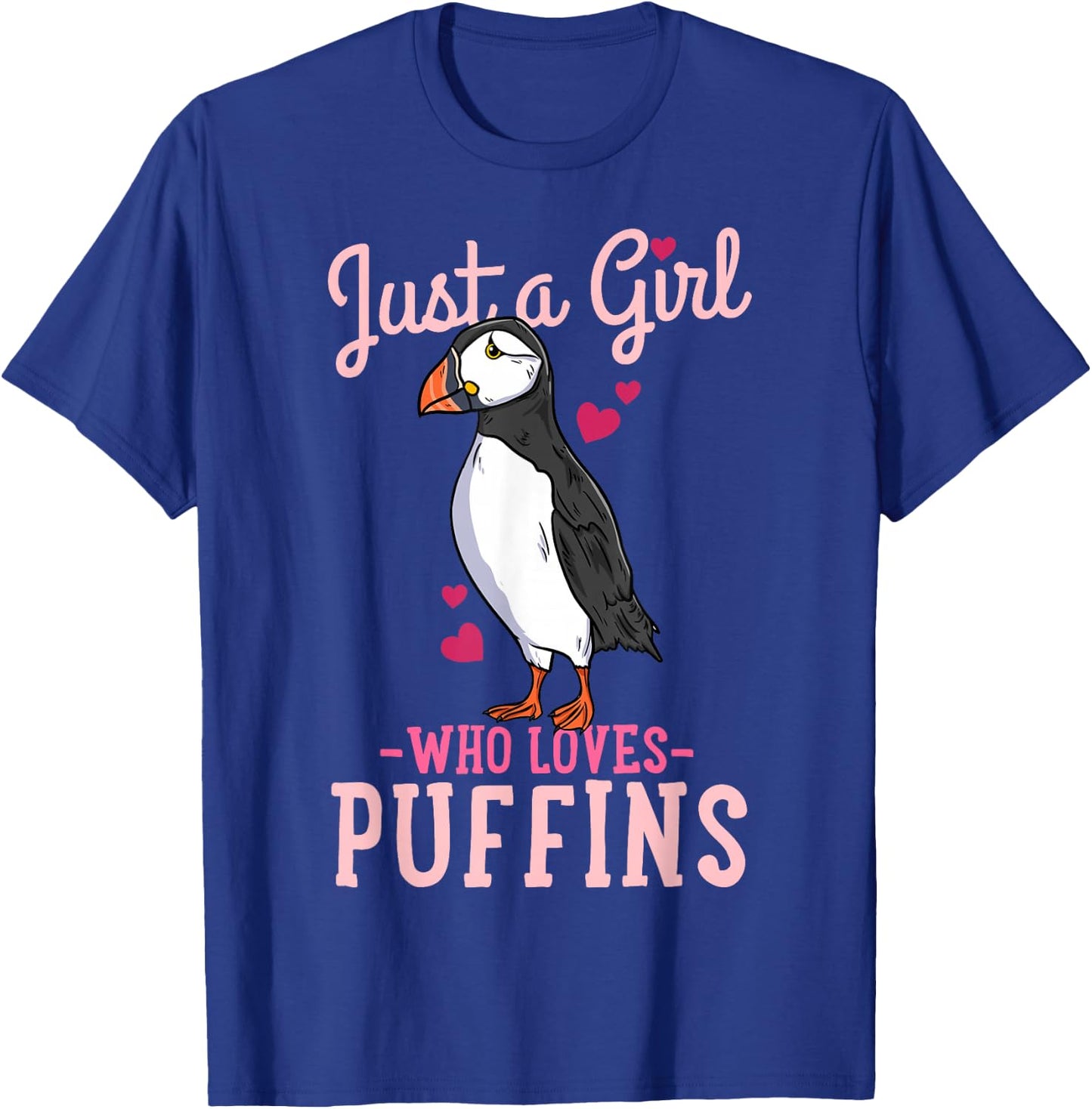 Puffin Iceland Just a Girl Who Loves Puffins T-Shirt - T-Shirt | Royal