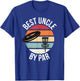 Funny Disc Golf Best Uncle By Par Frisbee Dad Toss Golfing T-Shirt - T-Shirt | Royal