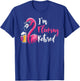 I'm Flocking Retired Funny Flamingo Beer Retirement T-Shirt - T-Shirt | Royal