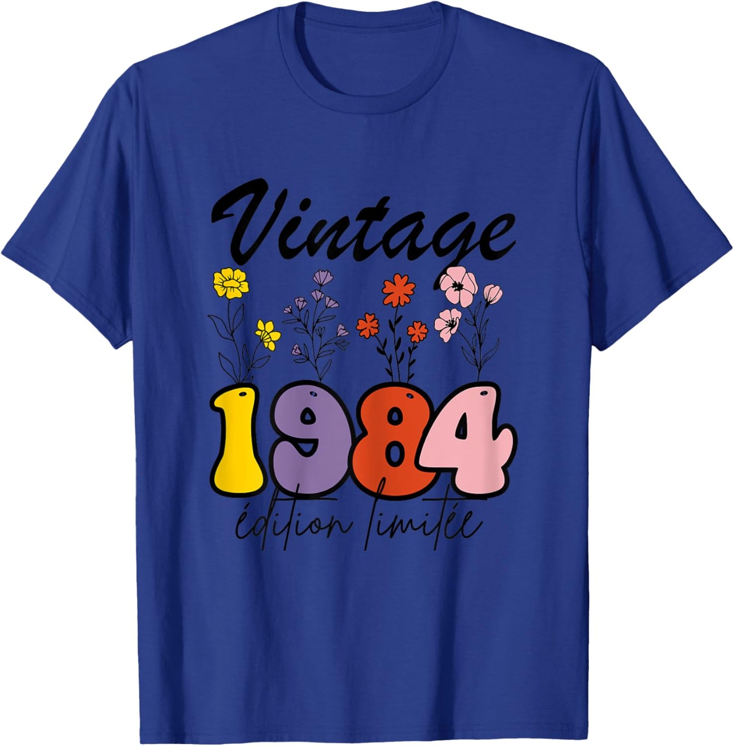 Vintage 1984 Limited Edition Birth Year Gift Woman , white, Female X-Small T-Shirt - T-Shirt | Royal