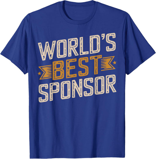 AA Sponsor World's Best Sponsor T-Shirt - T-Shirt | Royal