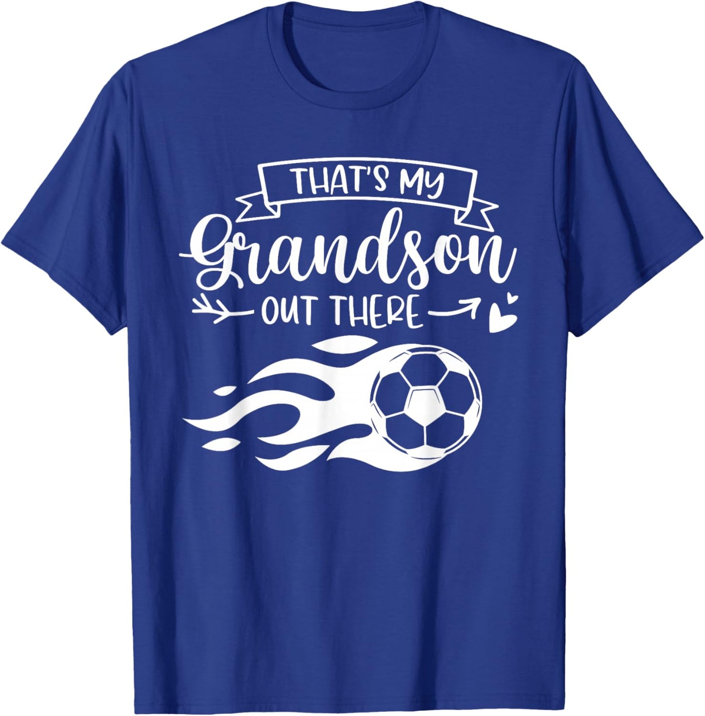 Men Funny Soccer Player That's My Grandson Out There T-Shirt - T-Shirt | Royal