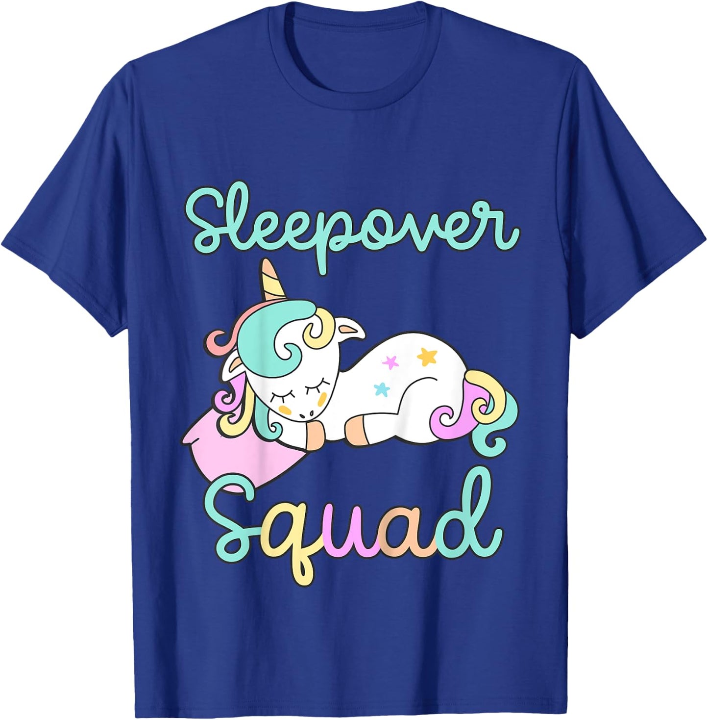 Sleepover Squad Pajamas Girls Unicorn Slumber Party Toddler T-Shirt - T-Shirt | Royal