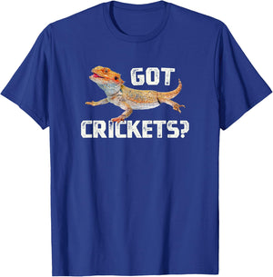 Bearded Dragon Got Crickets Funny Pet Lizard Lover T-Shirt - T-Shirt | Royal