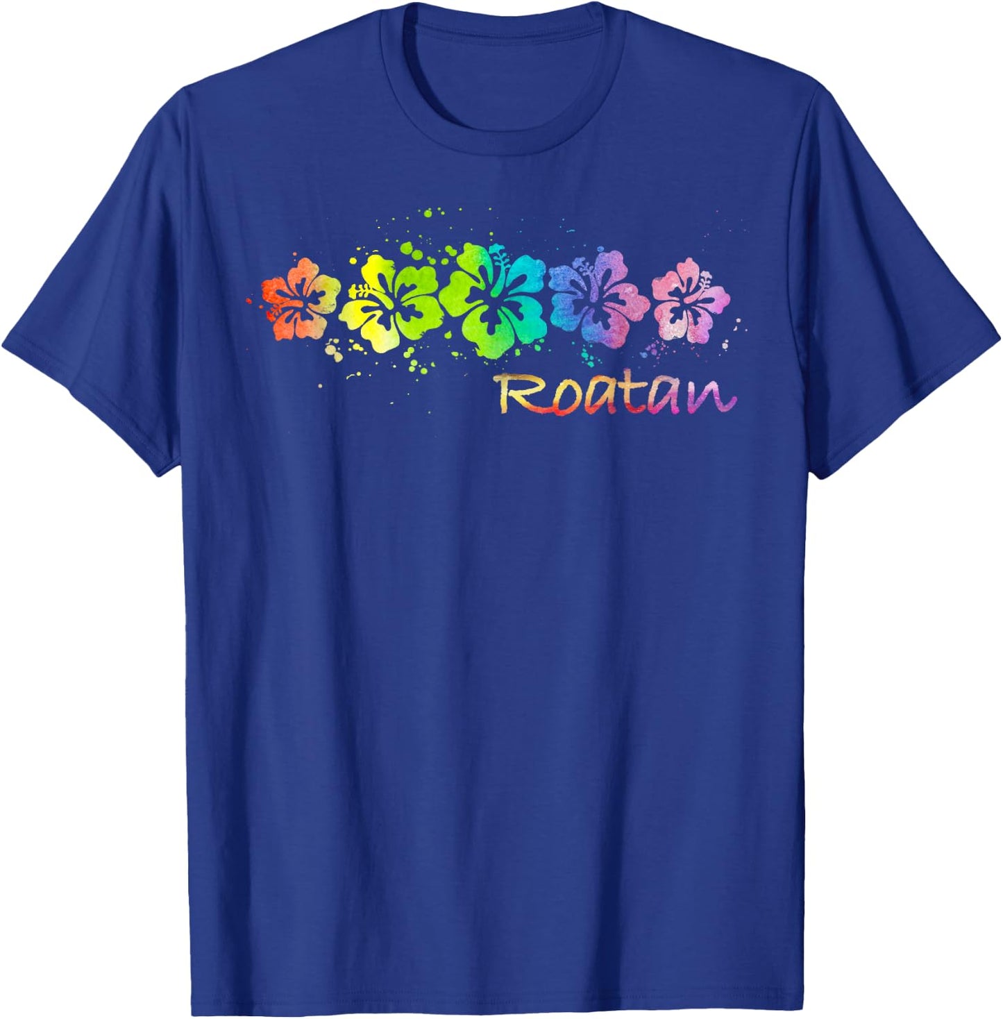 Roatan Watercolor Beach & Surf Women Girls Kids T-Shirt - T-Shirt | Royal