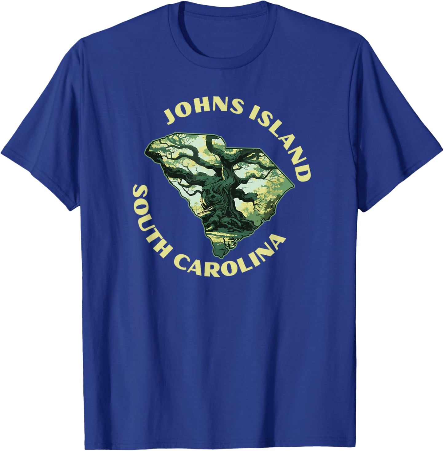 Johns Island South Carolina Angel Oak Tree T-Shirt - T-Shirt | Royal