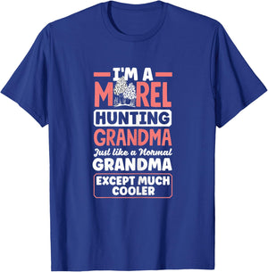 Morel Hunting Grandma Morel Hunter Mushroom T-Shirt - T-Shirt | Royal