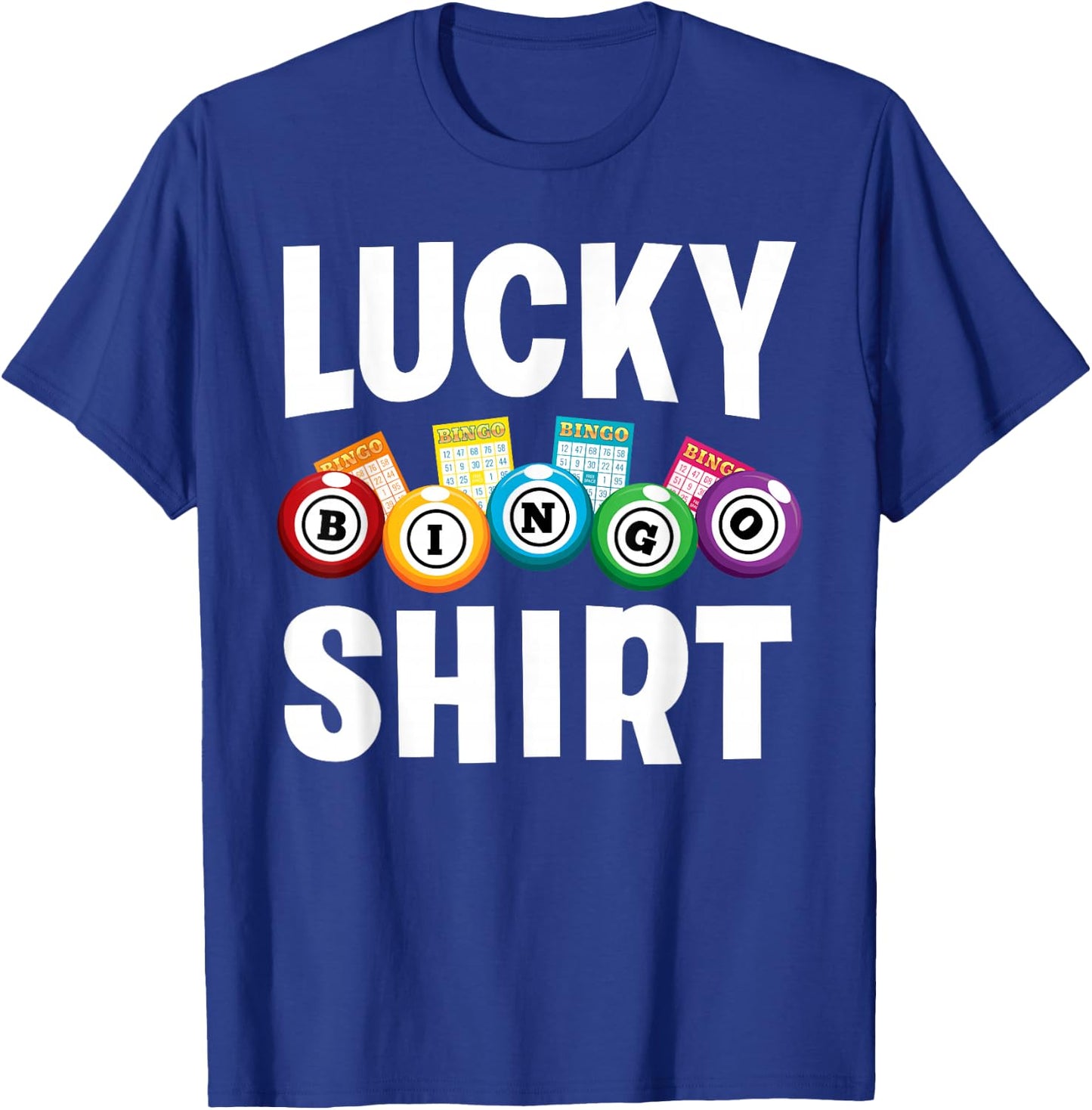 Cute Lucky Bingo Art Women Game Player Bingo Lovers T-Shirt - T-Shirt | Royal