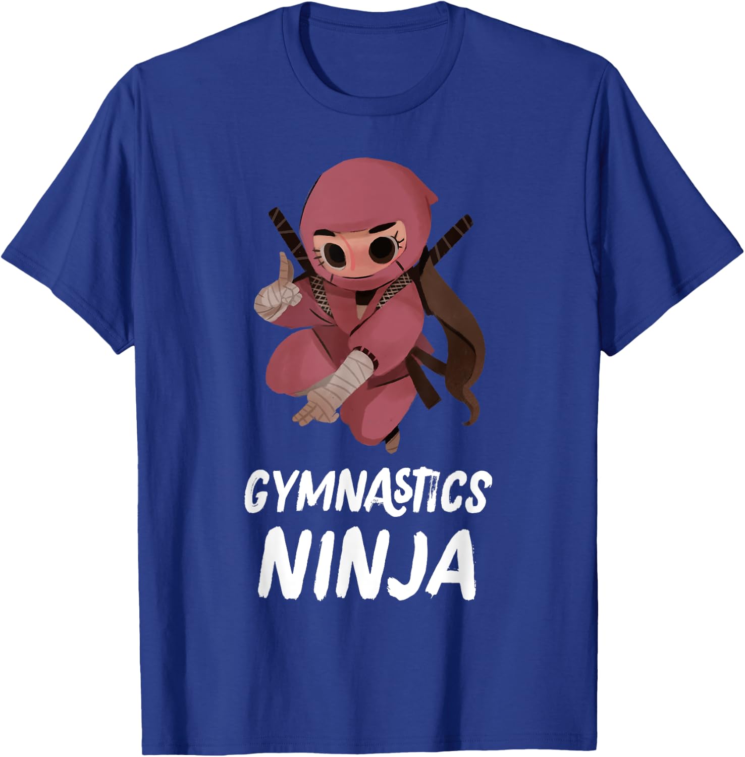 Girls Gymnastics Ninja Funny Sports T-Shirt - T-Shirt | Royal