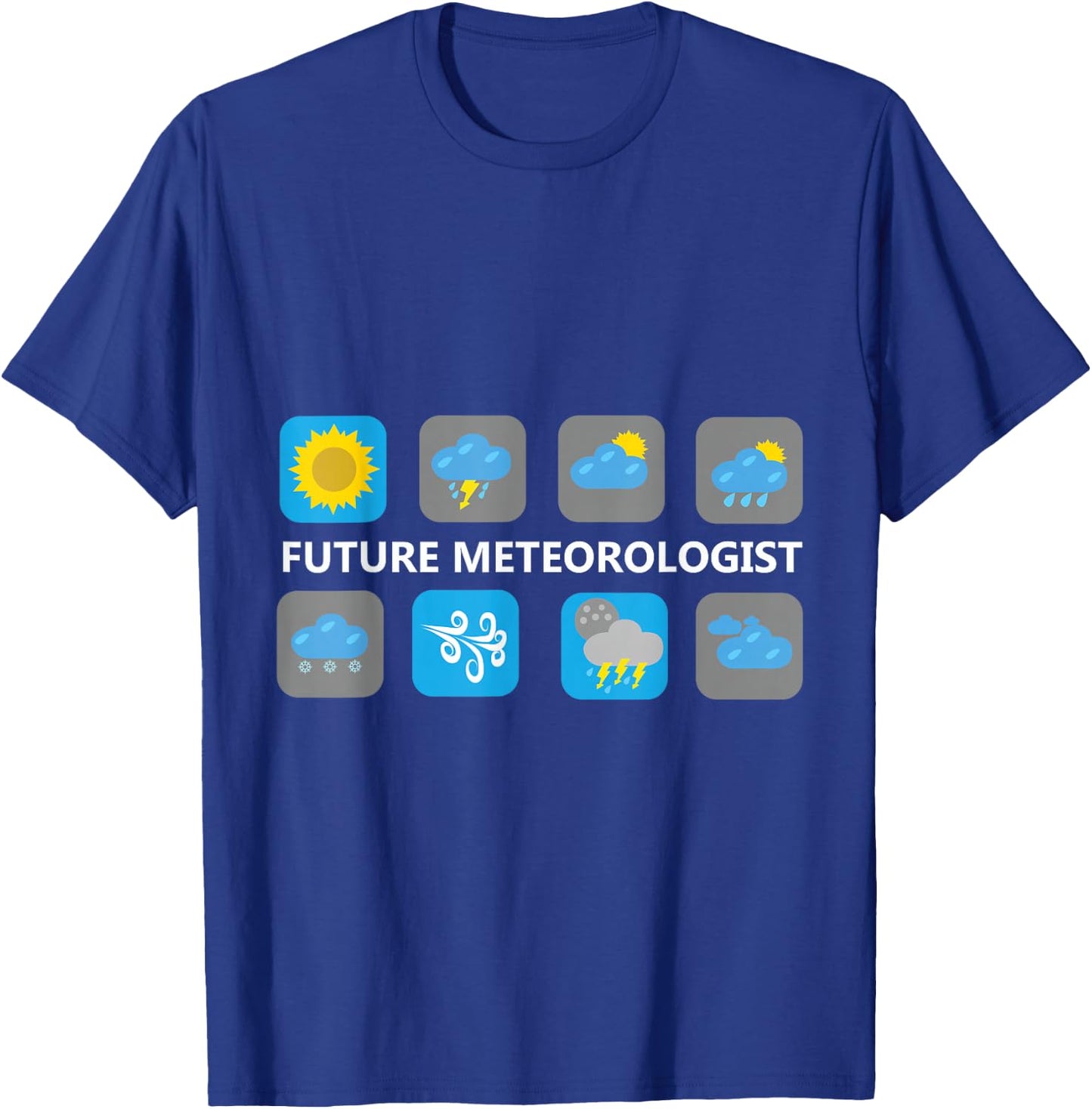 Weather Icon Future Meteorologist T-Shirt - T-Shirt | Royal