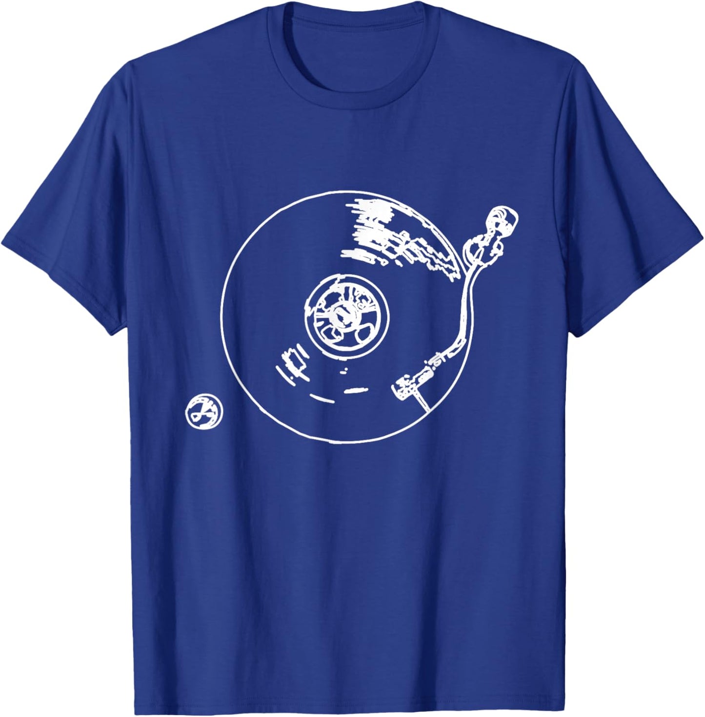 Vintage Vinyl Turntable DJ Disc Jockey Turntable T-Shirt - T-Shirt | Royal