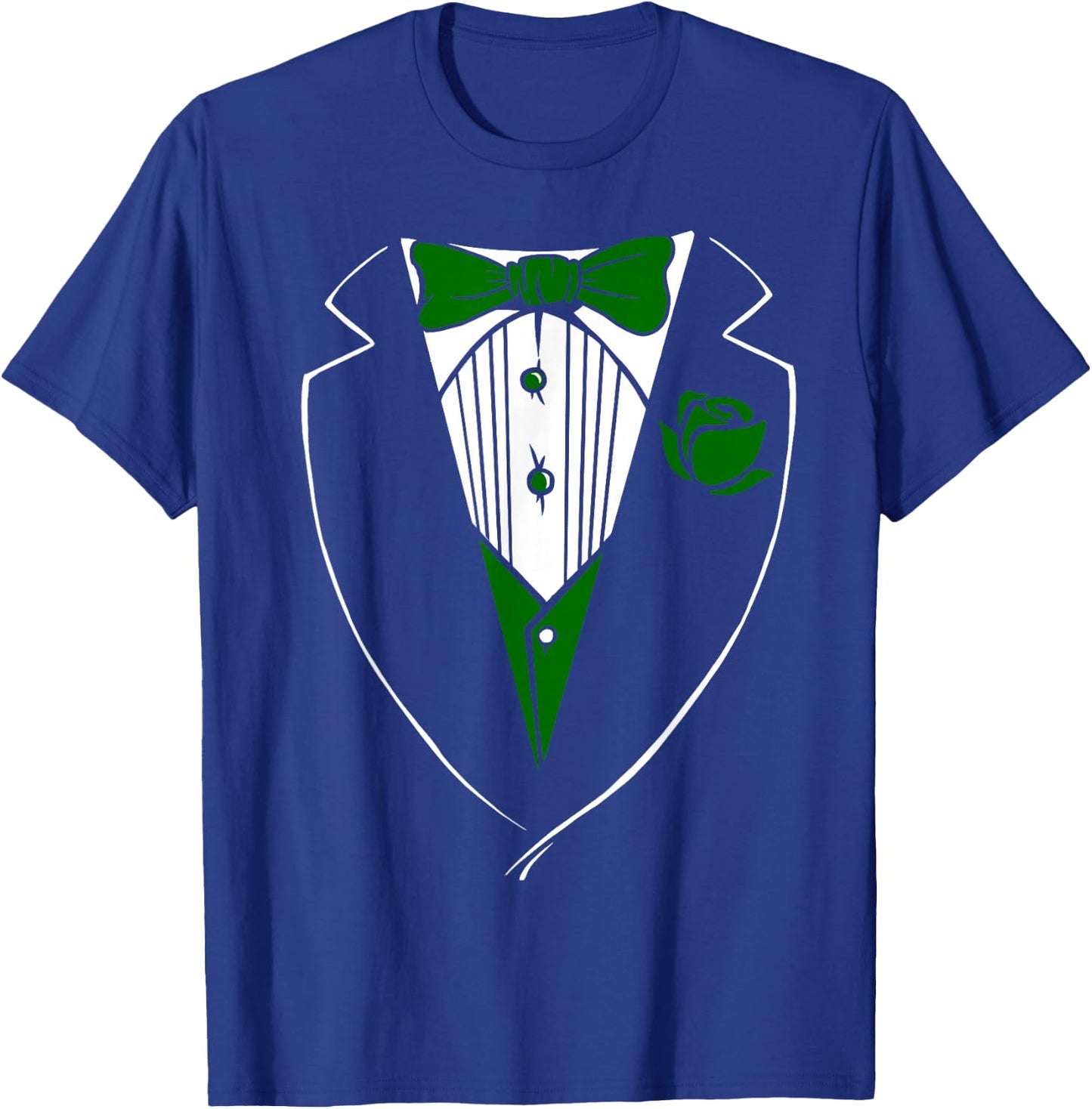 Tuxedo T Shirt with Green Bow & Boys T-Shirt - T-Shirt | Royal