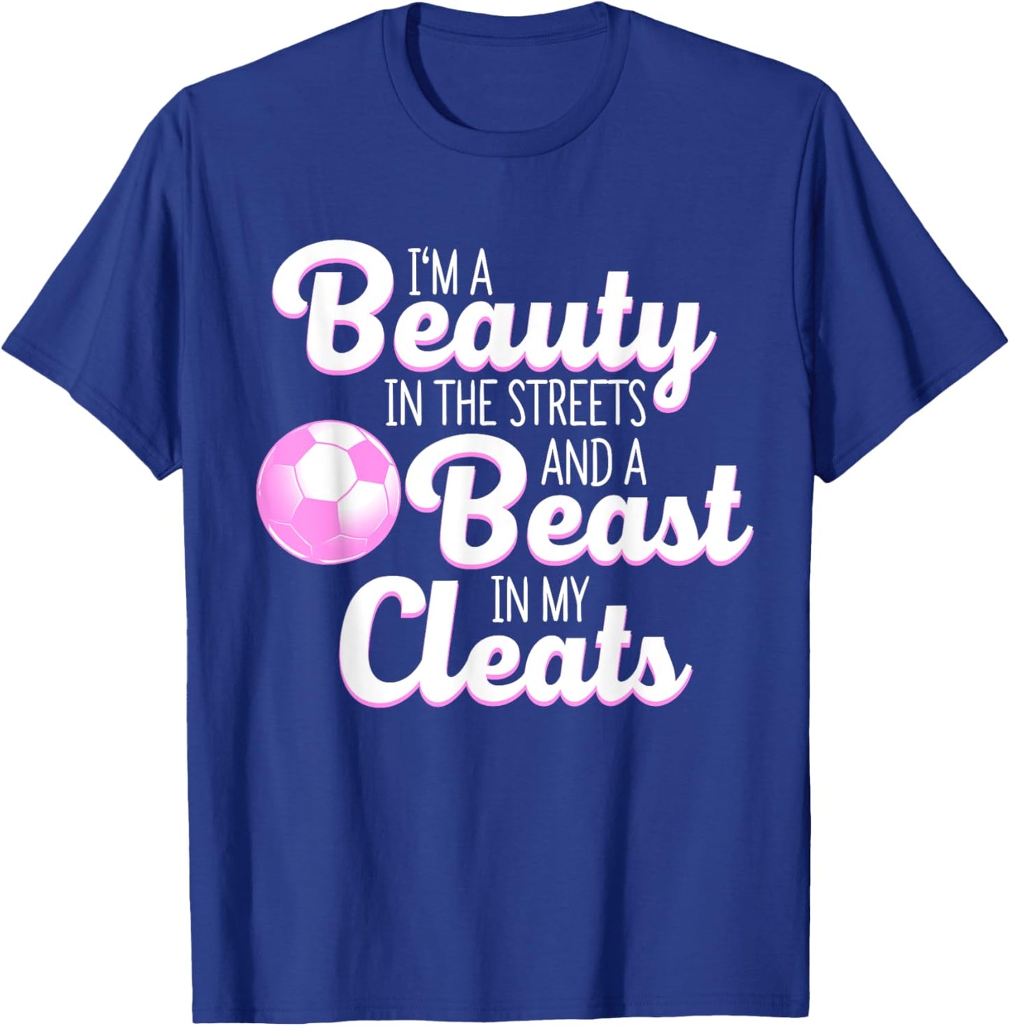 Funny Soccer Art Women's Soccer Player Lover T-Shirt - T-Shirt | Royal