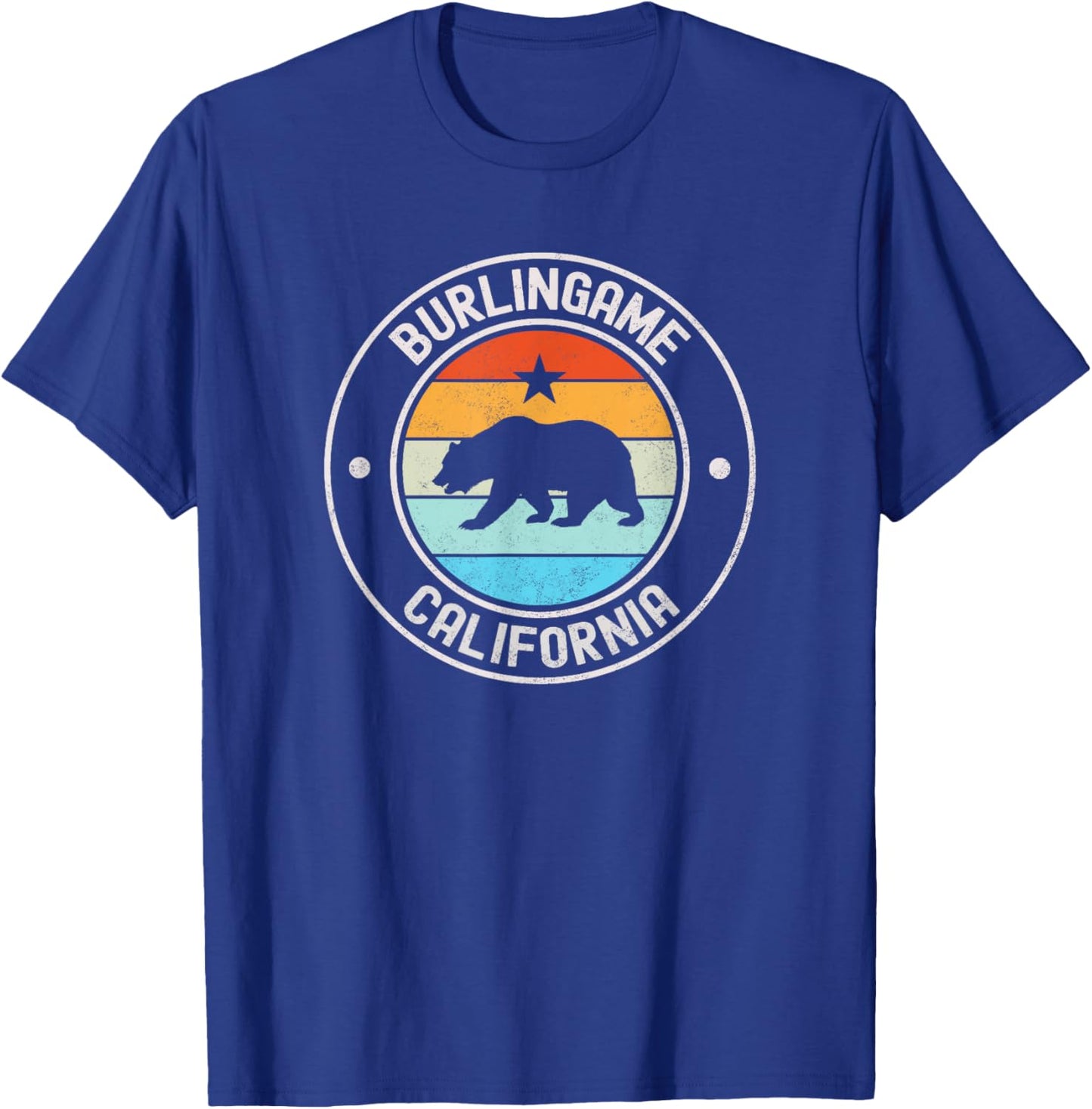 Burlingame, California T-Shirt - T-Shirt | Royal