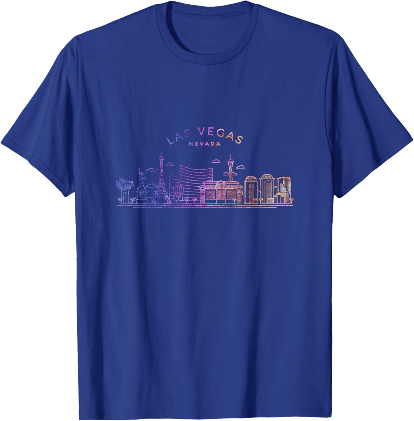 Las Vegas Skyline Cityscape City Metropole T-Shirt - T-Shirt | Royal