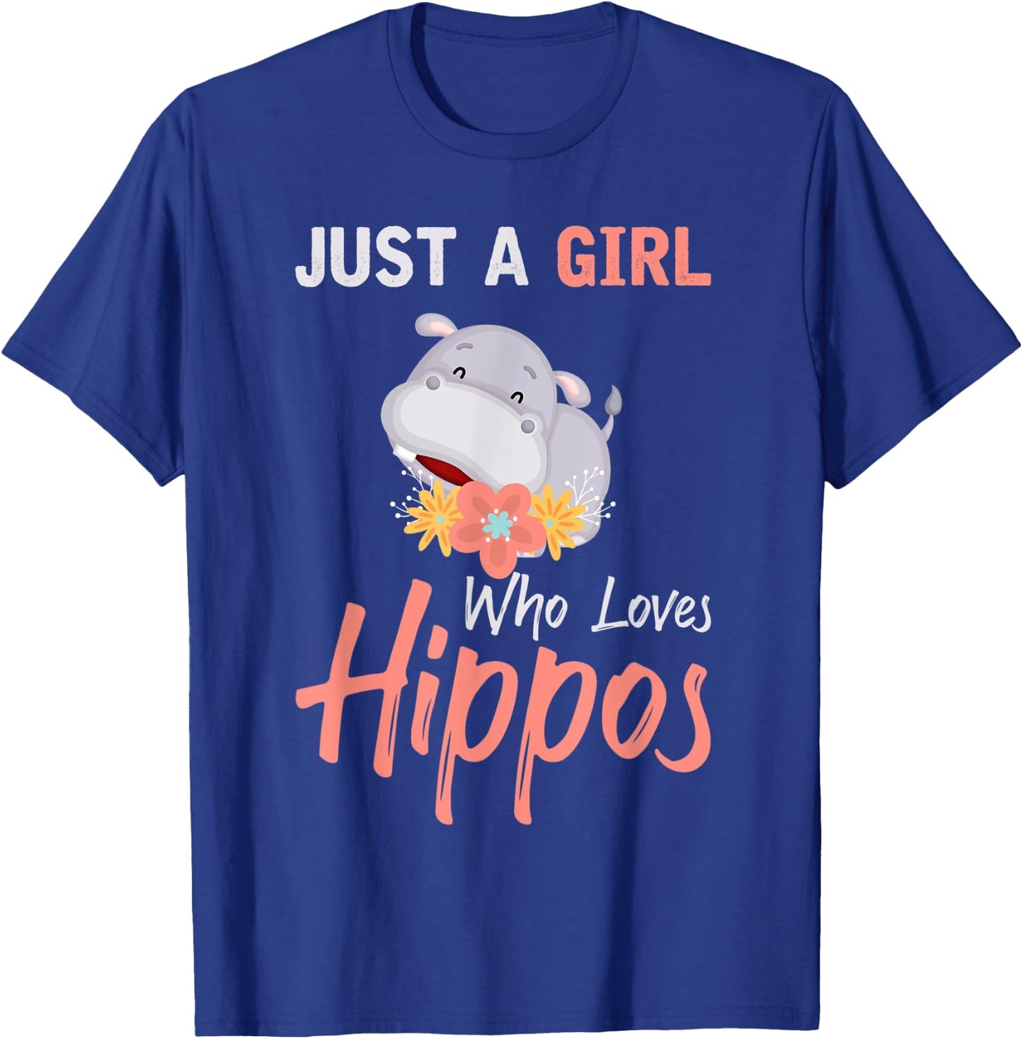 Africa Animal Hippo Girls Women Gift Hippo T-Shirt - T-Shirt | Royal