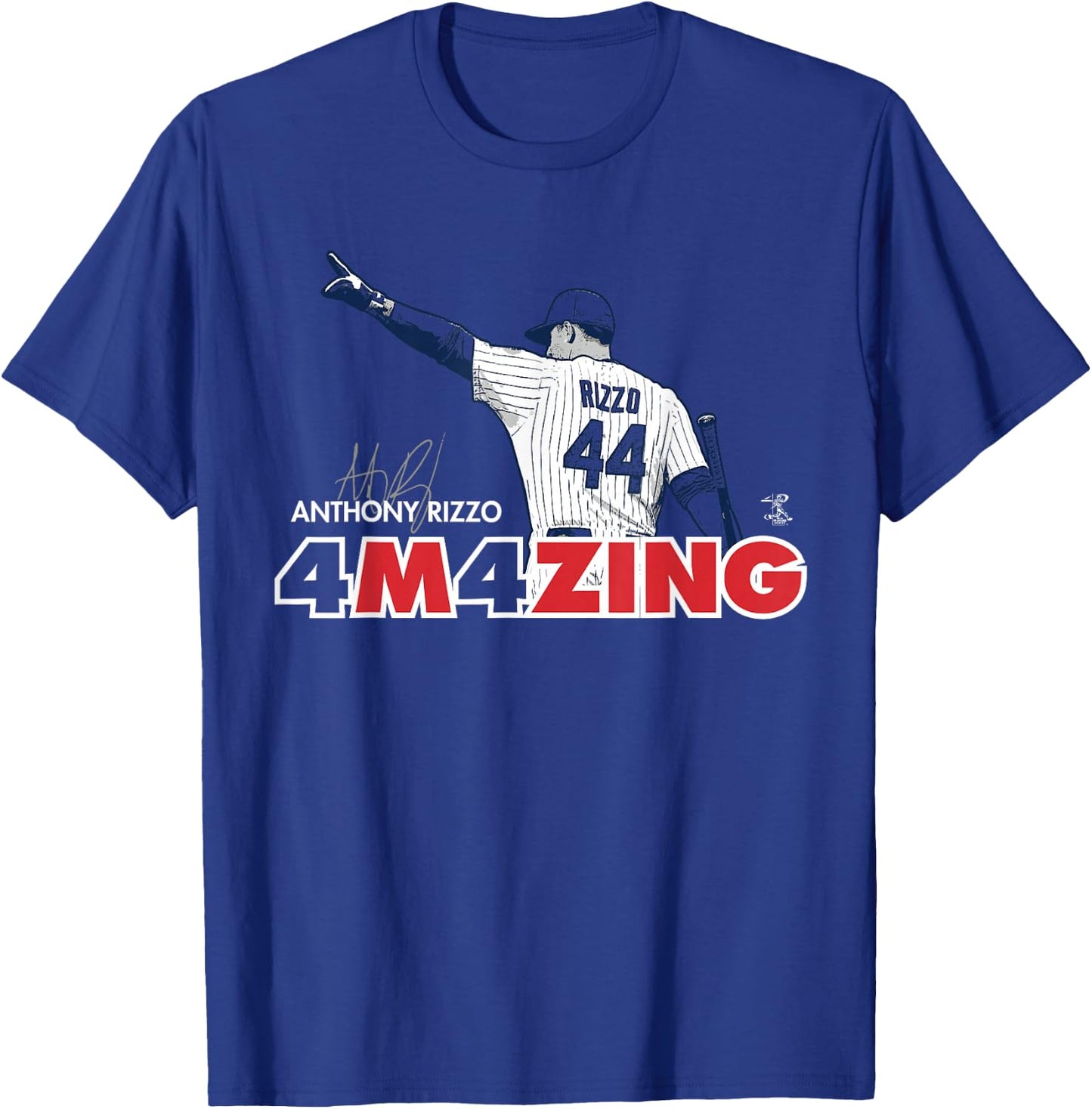 Anthony Rizzo 4M4Zing - Amazing - Apparel T-Shirt - T-Shirt | Royal