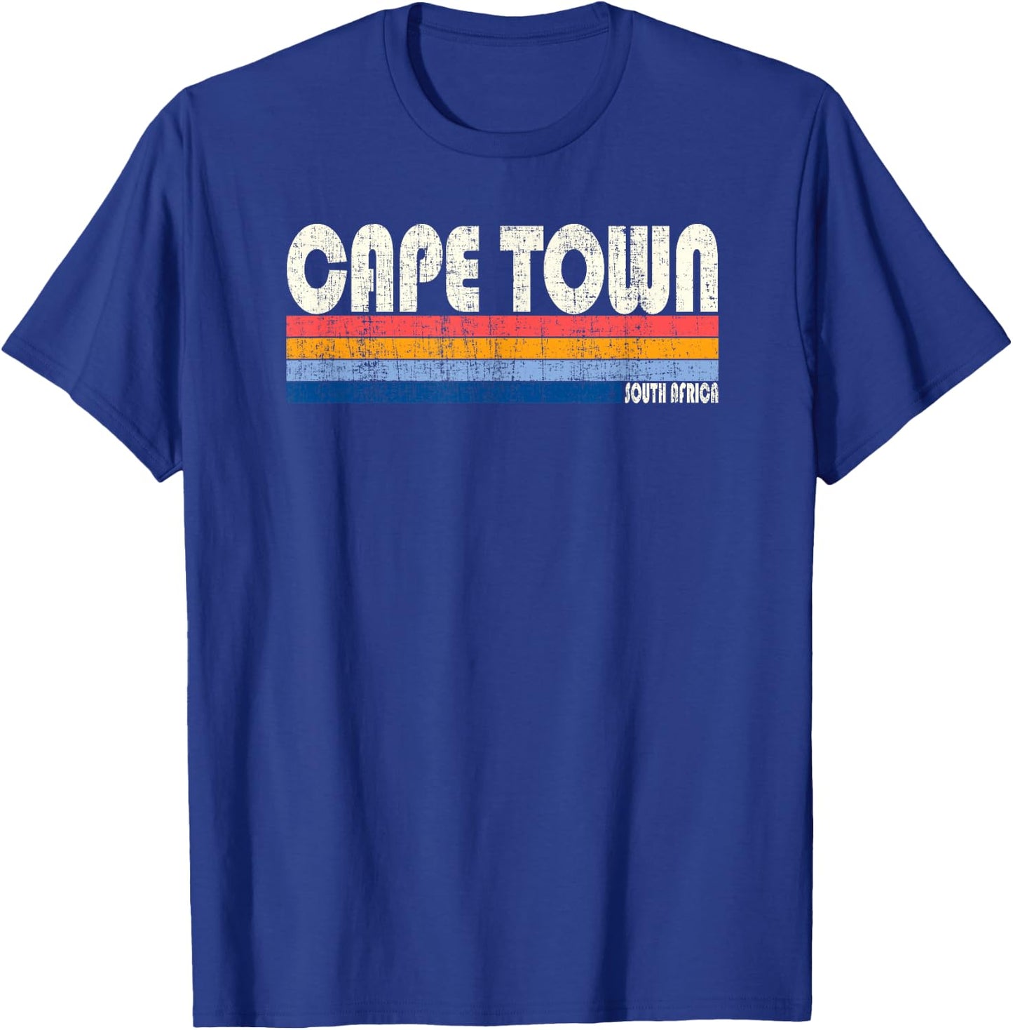 Vintage 70s Cape Town, South Africa T-Shirt - T-Shirt | Royal