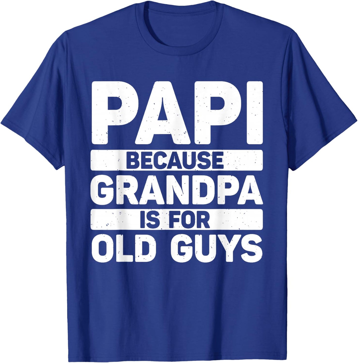 Papi Design For Grandpa From Grandkids Father's Day Papi T-Shirt - T-Shirt | Royal