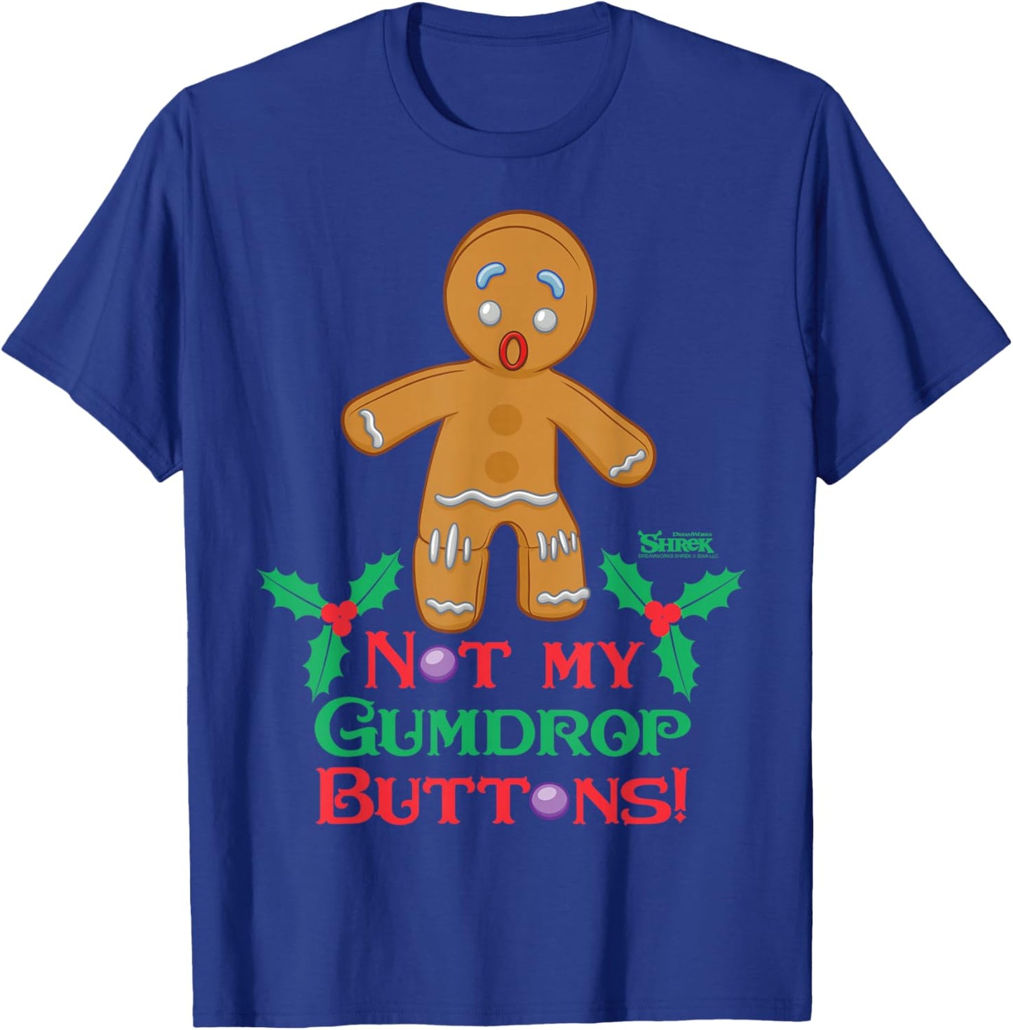 Shrek Gingy Not My Gumdrop Buttons T-Shirt - T-Shirt | Royal