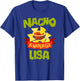 NACHO AVERAGE LISA Funny Birthday Personalized Name Gift T-Shirt - T-Shirt | Royal