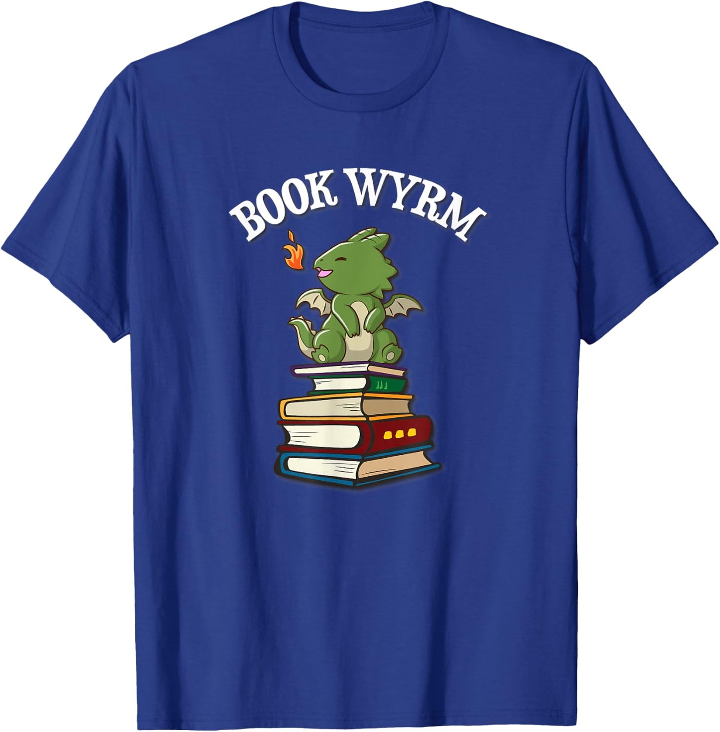 Funny Book Wyrm Cute Kawaii Book Dragon Lover T-Shirt - T-Shirt | Royal