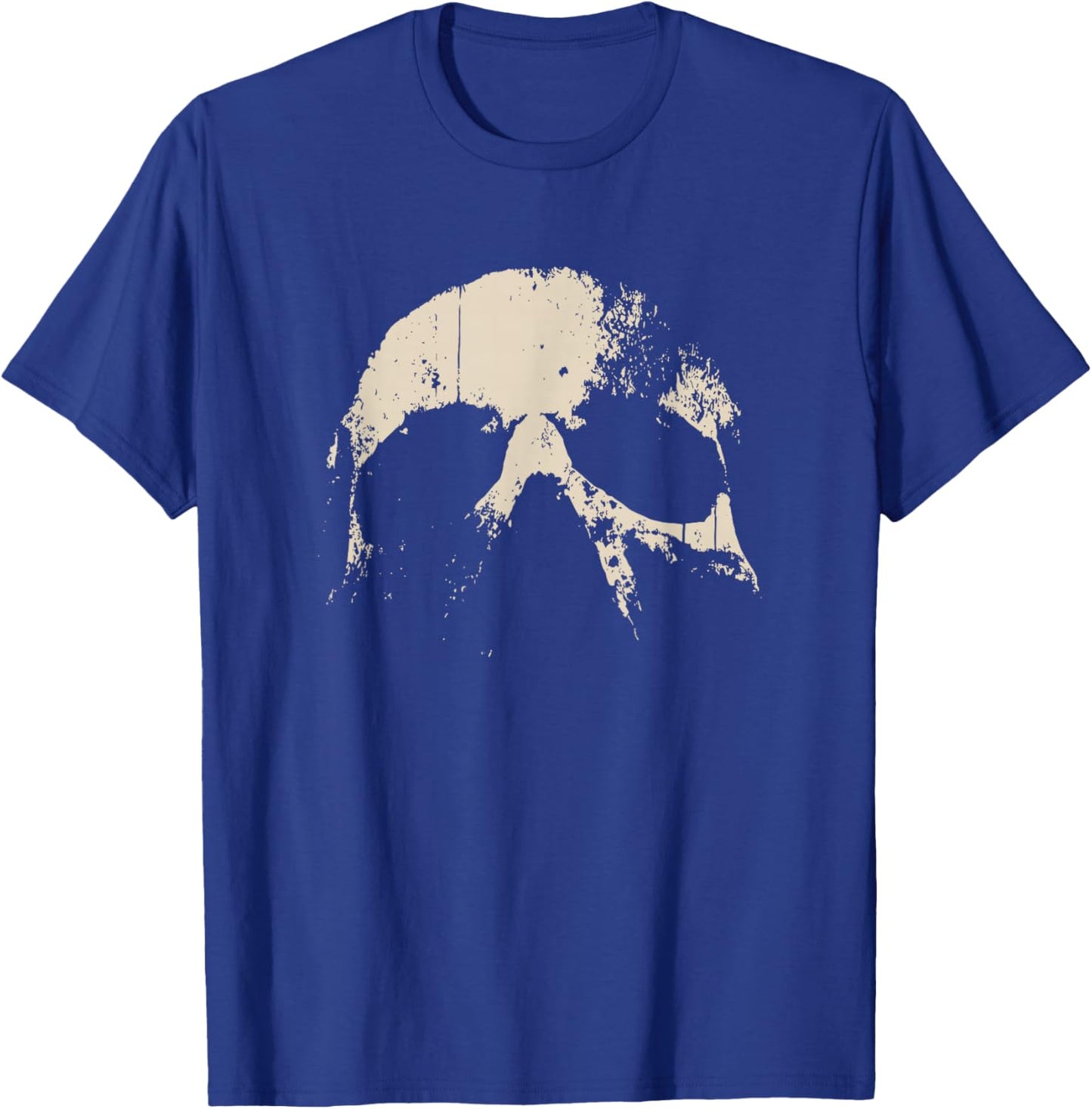 Skull Grunge Graphic Men T-Shirt - T-Shirt | Royal