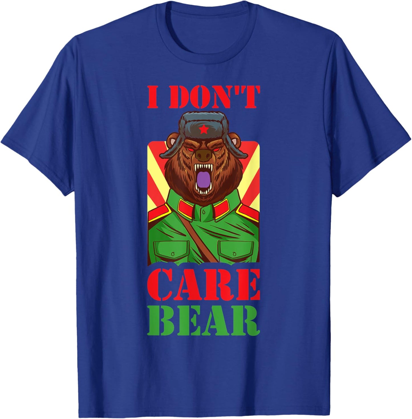 I Dont Care Bear T-Shirt - T-Shirt | Royal