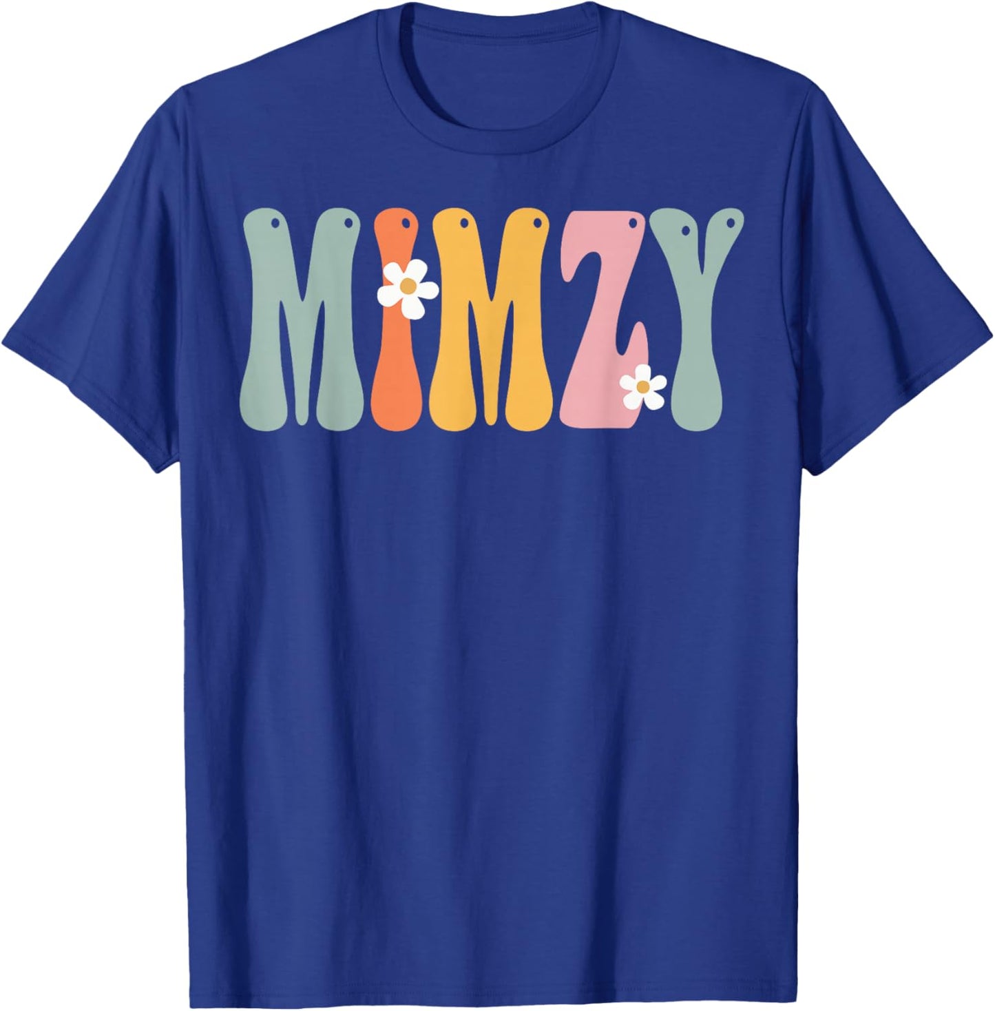 NorthPole Attire Retro Groovy Print Mom Cute Mother's Day Funny Grandma T-Shirt - T-Shirt | Royal