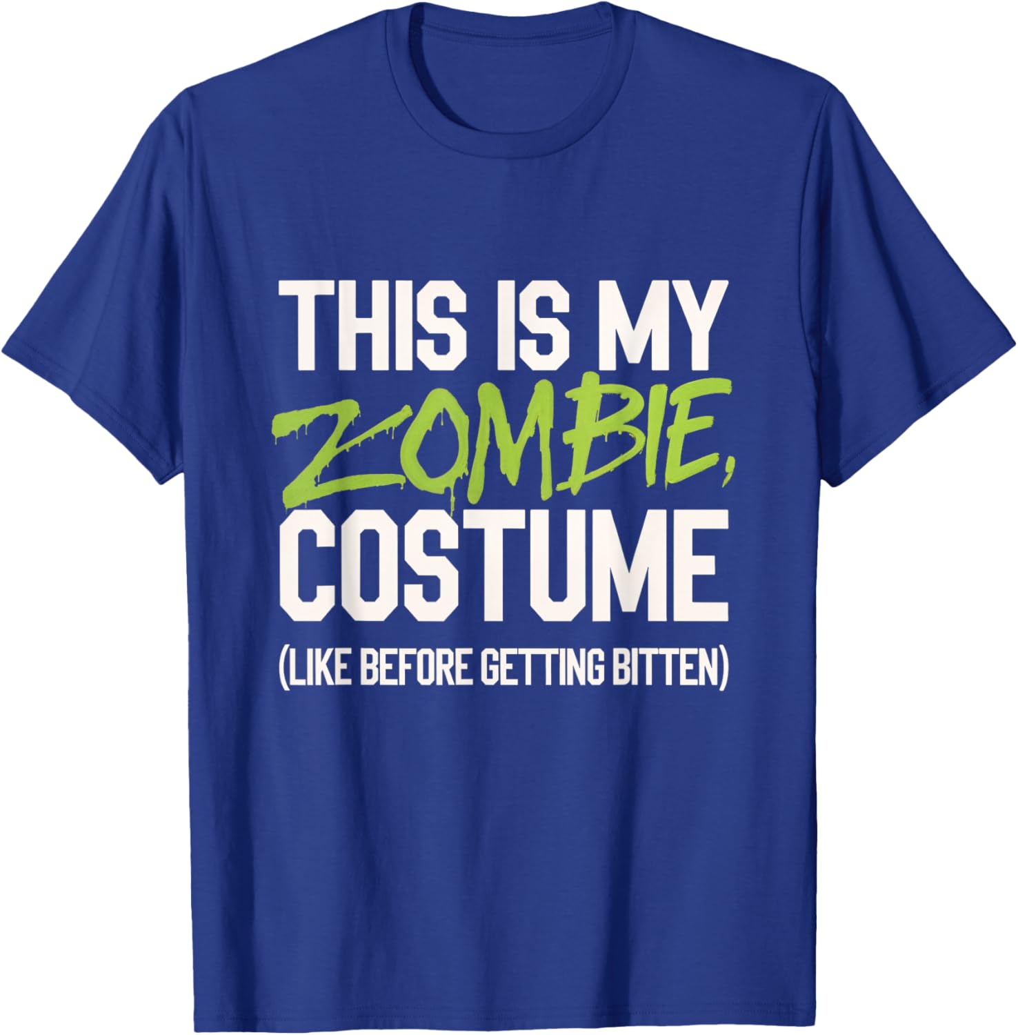 This Is My Zombie Costume Zombie Halloween Costume T-Shirt - T-Shirt | Royal
