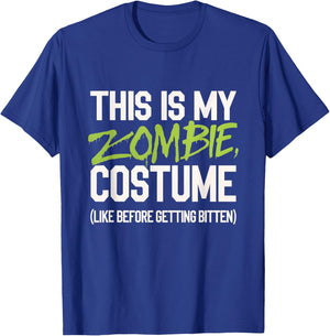 This Is My Zombie Costume Zombie Halloween Costume T-Shirt - T-Shirt | Royal
