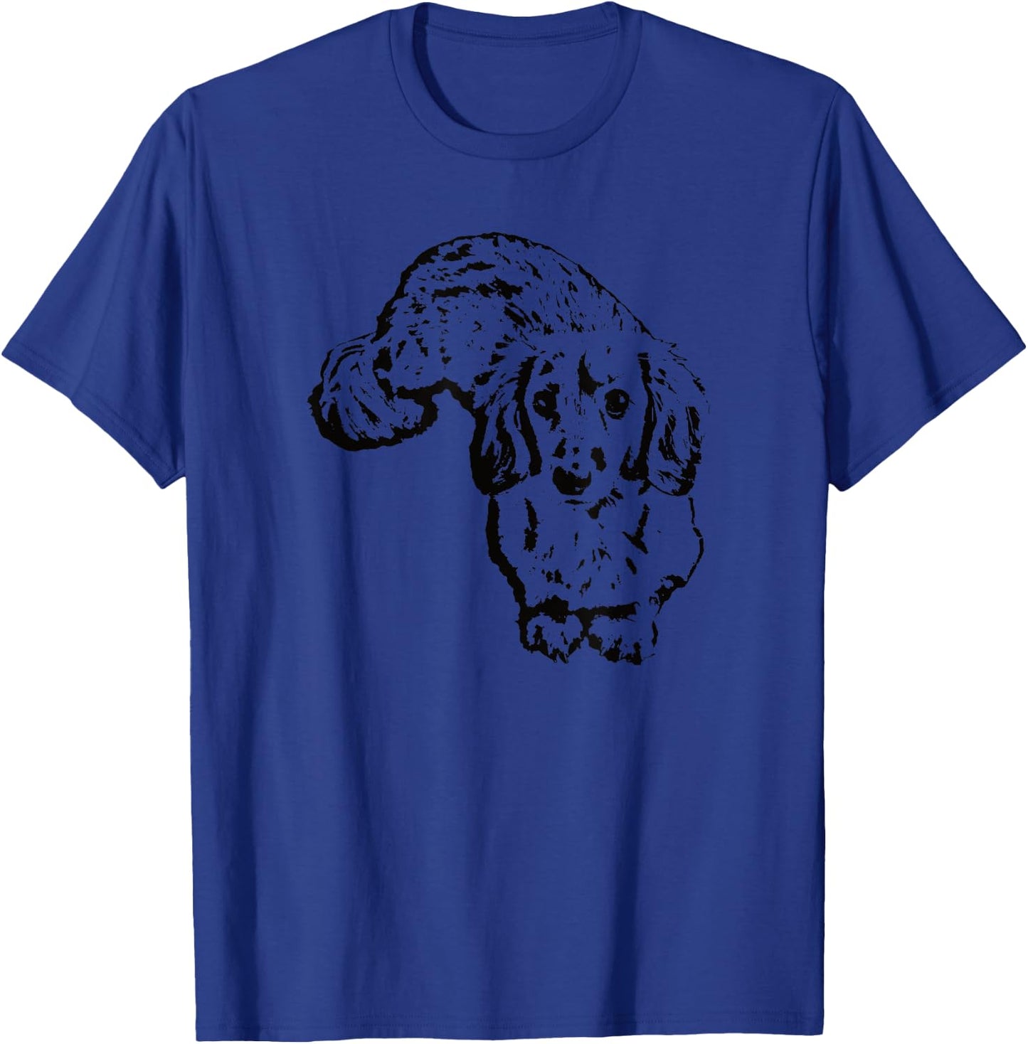 Long Haired Dachshund Gifts Doxie Wiener Dog Lover T-Shirt - T-Shirt | Royal