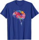 Colourful brain love science human anatomy brain T-Shirt - T-Shirt | Royal