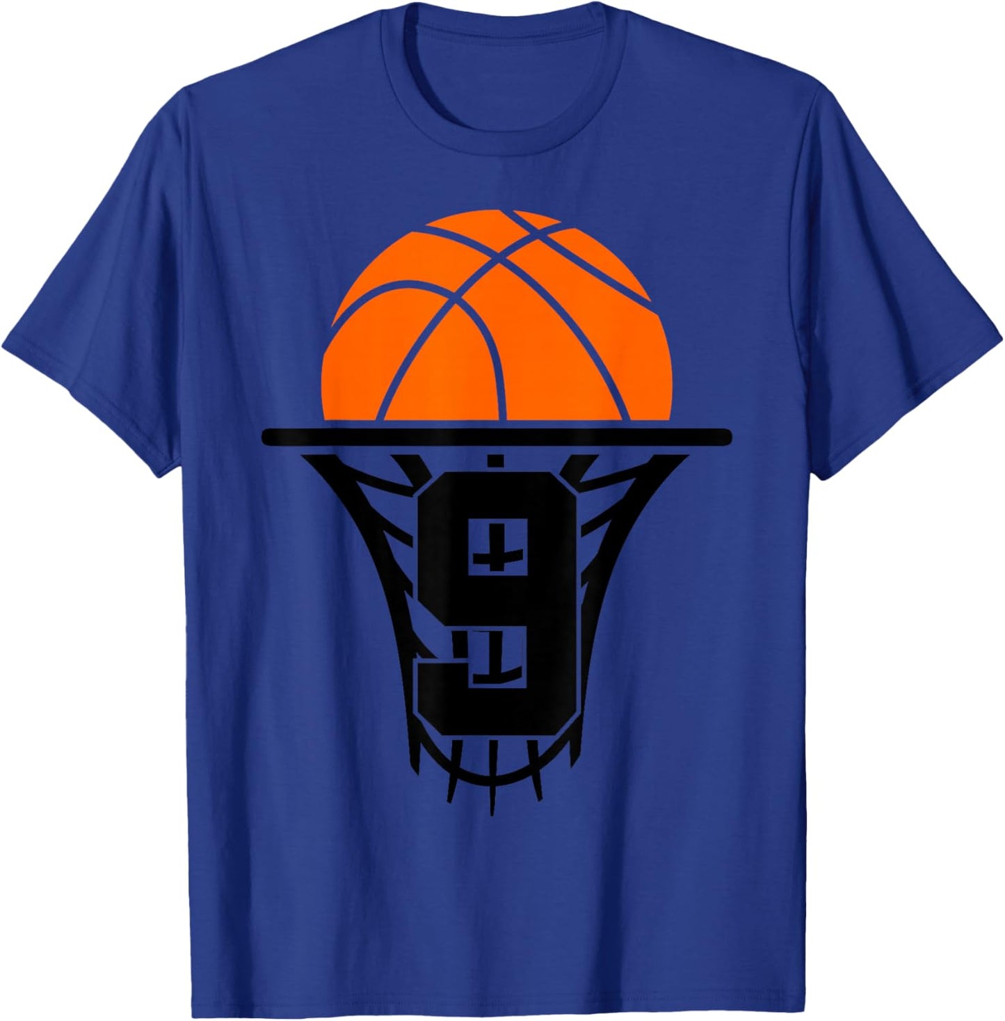 9 Years Basketball 9th Birthday T-Shirt - T-Shirt | Royal