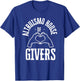 ALTRUISMO House of Givers, RCA Givers School Spirit, Black T-Shirt - T-Shirt | Royal