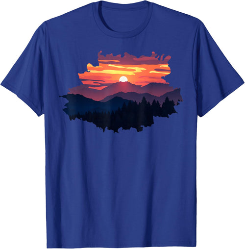 Mountain, Nature Trees and Sunset