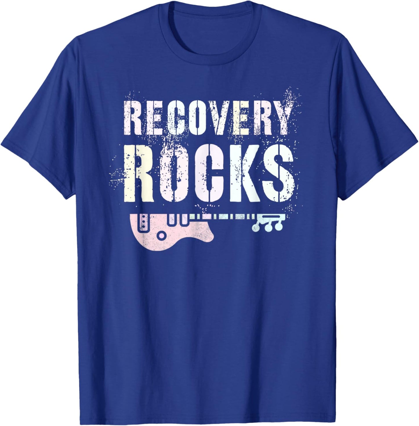 Nurse RECOVERY ROCKS Living Support Clean Hope We Do Recover T-Shirt - T-Shirt | Royal