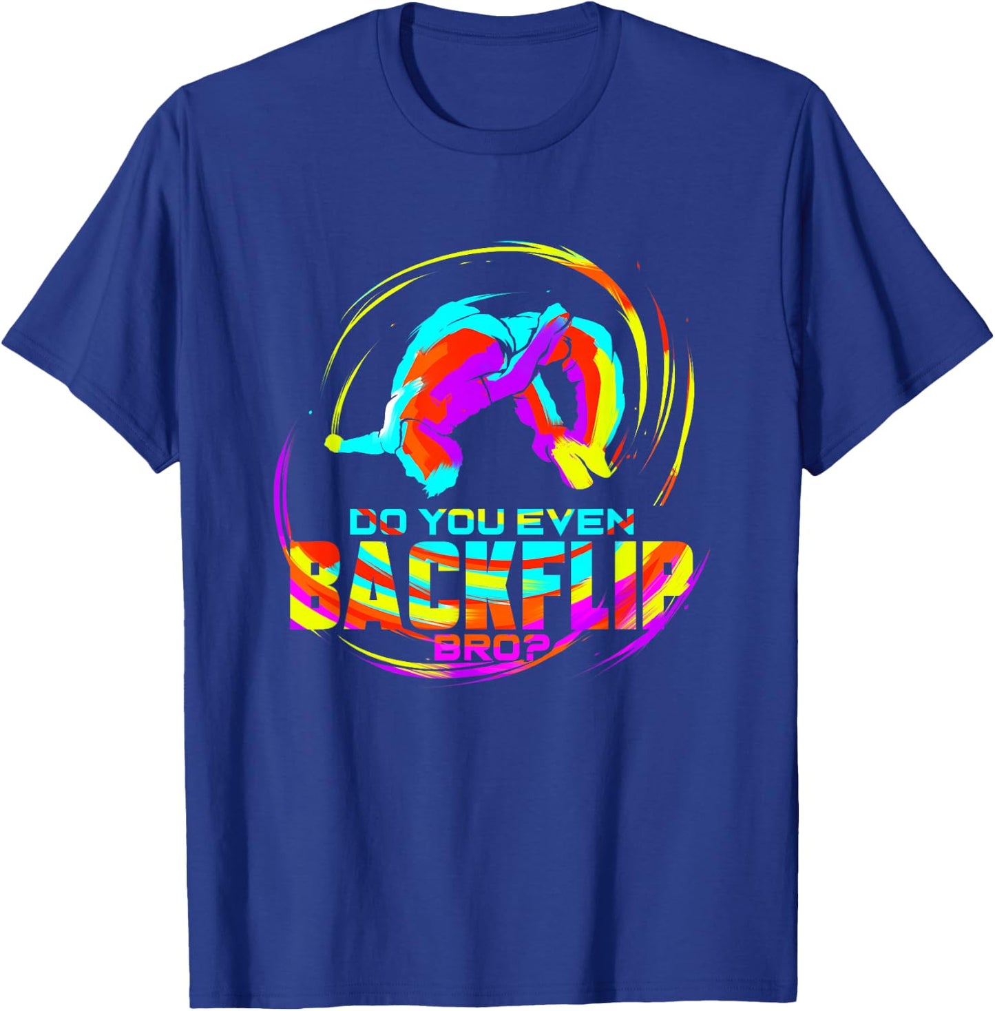 Parkour Runner Gift Traceur Reverse Salto Backflip T-Shirt - T-Shirt | Royal